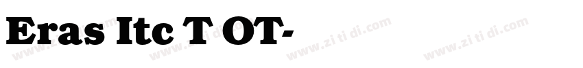 Eras Itc T OT字体转换